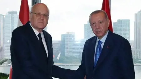 أردوغان يلتقي برئيس الوزراء اللبناني أردوغان يلتقي برئيس الوزراء اللبناني