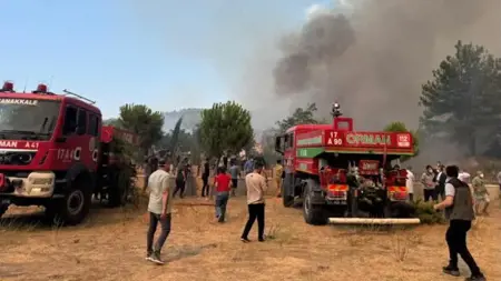 إغلاق مطار تشاناق قلعة بسبب حريق ضخم في الأراضي الزراعية والغابات إغلاق مطار تشاناق قلعة بسبب حريق ضخم في الأراضي الزراعية والغابات