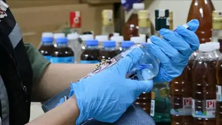 احباط عملية تهريب مشروبات كحولية مزيفة في إسطنبول احباط عملية تهريب مشروبات كحولية مزيفة في إسطنبول