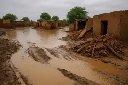 نزوح آلاف الأشخاص وانهيار مئات المنازل بسبب السيول نزوح آلاف الأشخاص وانهيار مئات المنازل بسبب السيول