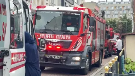 حريق في سكن طلابي بإسطنبول حريق في سكن طلابي بإسطنبول