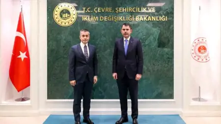 وزير البيئة التركي يستقبل عمدة إسنيورت "جان أكسوي" وزير البيئة التركي يستقبل عمدة إسنيورت "جان أكسوي"