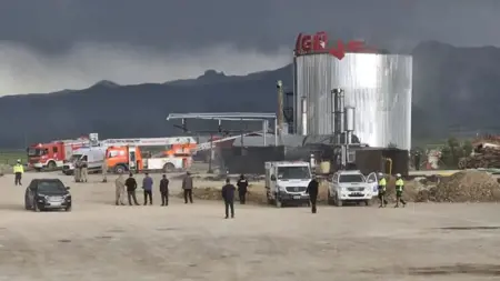 مصرع شخص في انفجار  بمصنع لإنتاج الأسفلت في أرضروم مصرع شخص في انفجار  بمصنع لإنتاج الأسفلت في أرضروم