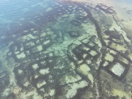 الجفاف يكشف قاع بحيرة فان التركية الجفاف يكشف قاع بحيرة فان التركية