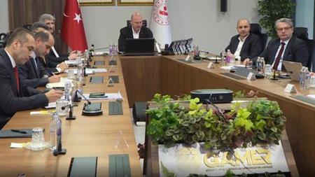  وزير الداخلية التركي يجتمع  بوفد اللجنة الأمنية القطرية
