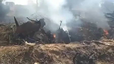 تحطم طائرتين عسكريتين وسط الهند تحطم طائرتين عسكريتين وسط الهند