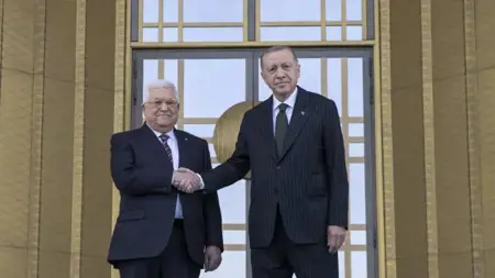 أردوغان يستقبل اليوم نظيره الفلسطيني في أنقرة أردوغان يستقبل اليوم نظيره الفلسطيني في أنقرة