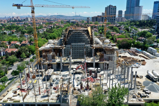 إسطنبول.. اكتمال 75 بالمئة من أعمال بناء مسجد بربروس خير الدين باشا
