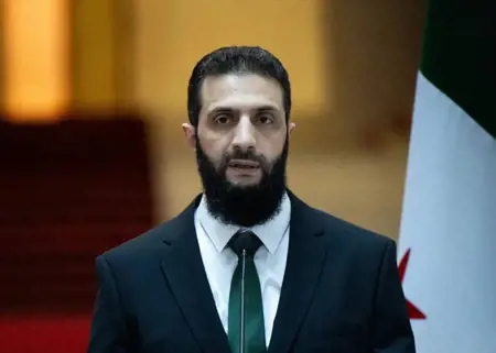 عاجل :تنصيب أحمد الشرع رئيسا انتقاليا للجمهورية العربية السورية عاجل :تنصيب أحمد الشرع رئيسا انتقاليا للجمهورية العربية السورية