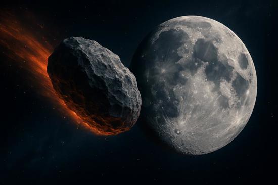 تصاعد خطر اصطدام كويكب عملاق بالقمر… كيف سيصدم الأرض؟