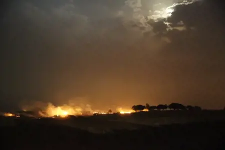 حريق هائل يلتهم مساحات واسعة من ريف ديار بكر وماردين التركية حريق هائل يلتهم مساحات واسعة من ريف ديار بكر وماردين التركية