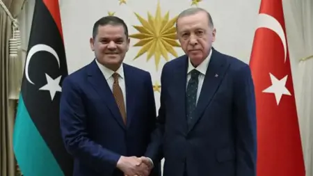 أردوغان يستقبل رئيس الوزراء الليبي أردوغان يستقبل رئيس الوزراء الليبي