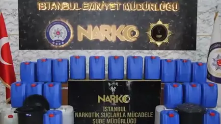 عملية ضخمة ضد تجار المخدرات في إسطنبول عملية ضخمة ضد تجار المخدرات في إسطنبول