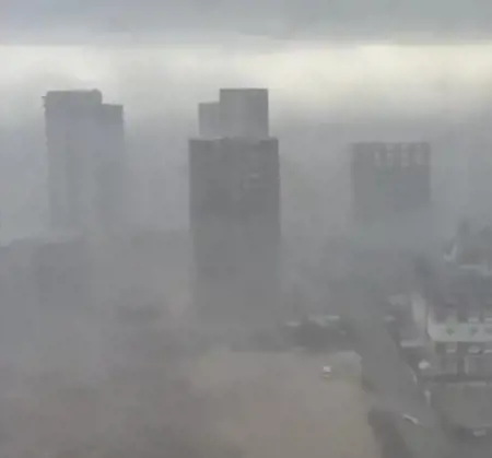 عاصفة مرعبة في أضنة التركية عاصفة مرعبة في أضنة التركية