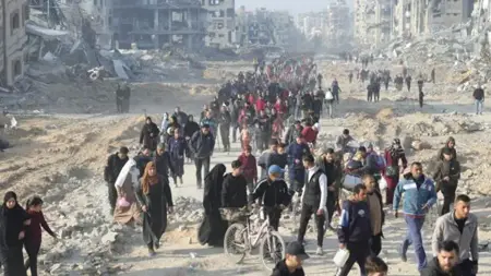 عاجل:حكومة غزة تعلن عن إجراءات عودة النازحين إلى الشمال عاجل:حكومة غزة تعلن عن إجراءات عودة النازحين إلى الشمال