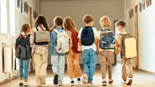 قاعدة الـ10% قبل أول جرس: وزن حقيبة طفلك لا يتجاوز عُشر وزنه.. وحزامان دائماً لا كتف واحدة