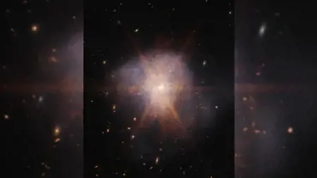 ناسا ترصد اصطدام مجرتين على بعد 700 مليون سنة ضوئية ناسا ترصد اصطدام مجرتين على بعد 700 مليون سنة ضوئية