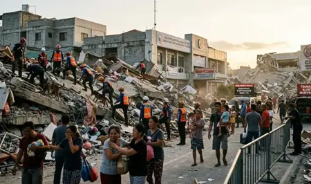 زلزال بقوة 7.8 يضرب جنوب الفلبين ويثير حالة تأهب