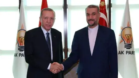 أردوغان يلتقي وزير الخارجية الإيراني في أنقرة