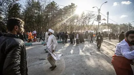 وزير الداخلية الإيراني يتوعد برد حاسم وساحق على التفجيرين الإرهابيين في كرمان وزير الداخلية الإيراني يتوعد برد حاسم وساحق على التفجيرين الإرهابيين في كرمان