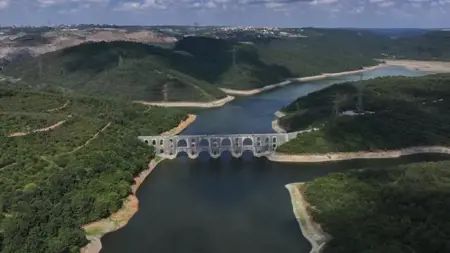 انخفاض معدلات إشغال السدود في إسطنبول  انخفاض معدلات إشغال السدود في إسطنبول