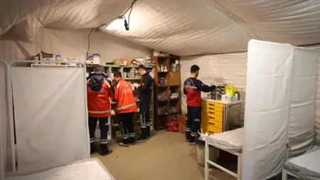 وزارة الصحة التركية تكافح "مرض الجرب" في منطقة الزلزال وزارة الصحة التركية تكافح "مرض الجرب" في منطقة الزلزال