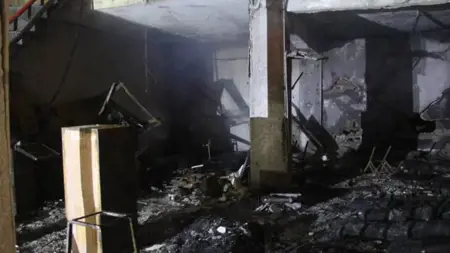 حريق هائل يلتهم مصنع أحذية في هاتاي حريق هائل يلتهم مصنع أحذية في هاتاي