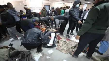 الأمم المتحدة تصف قتل إسرائيل لفلسطينيين أثناء انتظارهم شاحنات المساعدات بالمروع الأمم المتحدة تصف قتل إسرائيل لفلسطينيين أثناء انتظارهم شاحنات المساعدات بالمروع