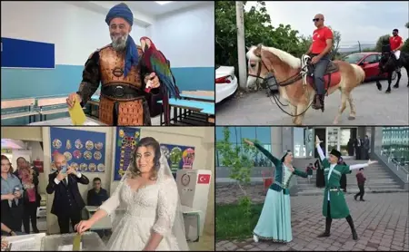 مشاهد مميزة في انتخابات جولة الإعادة التركية مشاهد مميزة في انتخابات جولة الإعادة التركية