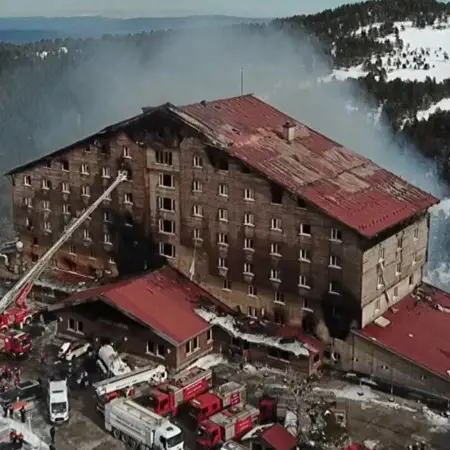 تركيا.. تقرير أولي يكشف تفاصيل الحريق المأساوي في  بولو  تركيا.. تقرير أولي يكشف تفاصيل الحريق المأساوي في  بولو