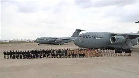 فرق الإنقاذ القطرية تنهي مهامها في تركيا  فرق الإنقاذ القطرية تنهي مهامها في تركيا