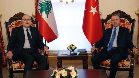 أردوغان يستقبل رئيس الوزراء اللبناني