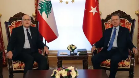 أردوغان يستقبل رئيس الوزراء اللبناني أردوغان يستقبل رئيس الوزراء اللبناني