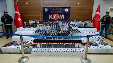 ضبط 17 طنا من الكحول المهرب في إسطنبول ضبط 17 طنا من الكحول المهرب في إسطنبول