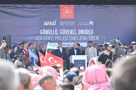 صويلو يضع حجر أساس مشروع سكني ضخم في سوريا تمهيدًا لعودة اللاجئين صويلو يضع حجر أساس مشروع سكني ضخم في سوريا تمهيدًا لعودة اللاجئين