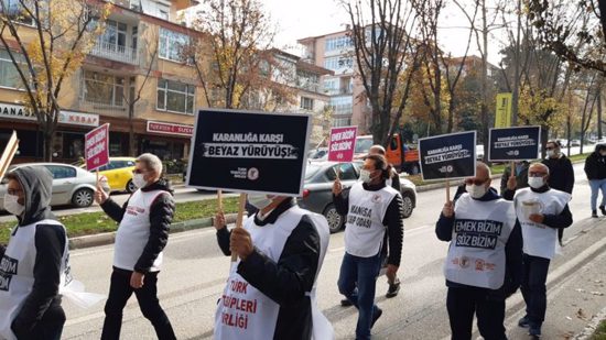 إضراب عاملي الصحة في جميع أنحاء تركيا اليوم