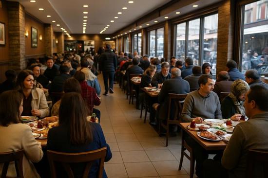 إقبال واسع على المطاعم صباح الأحد في تركيا رغم الإشاعات