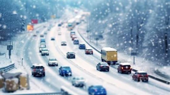 تحديثات المرور في الشتاء و تأثير الجليد على الطرق
