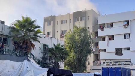 إسرائيل تقصف ألواح الطاقة الشمسية التابعة لمستشفى الشفاء في غزة