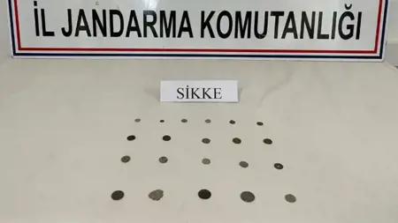 ضبط 21 قطعة نقدية من العصر الروماني في مدينة أيدين