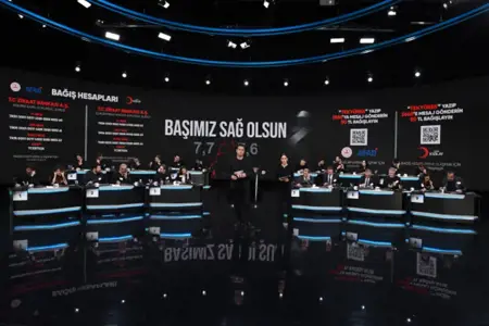 حملة "تركيا قلب واحد" تجمع رقم قياسي من التبرعات خلال 7 ساعات  حملة "تركيا قلب واحد" تجمع رقم قياسي من التبرعات خلال 7 ساعات