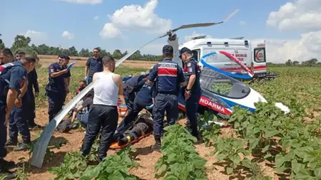 تركيا.. هبوط طائرة هليكوبتر  اضطراريا في أضنة تركيا.. هبوط طائرة هليكوبتر  اضطراريا في أضنة