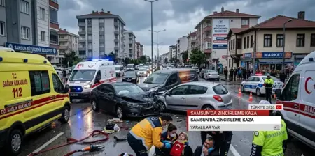 3 مركبات تصطدم في سامسون.. 5 مصابين في حادث مروري