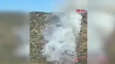 اندلاع حريق غابات في ديمرة بولاية أنطاليا التركية وفرق الإطفاء تتدخل جواً وبراً