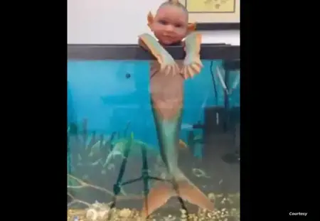 انتشار فيديو لمخلوق غريب بين "الإنسان والسمكة "..ما أصل الحكاية؟  انتشار فيديو لمخلوق غريب بين "الإنسان والسمكة "..ما أصل الحكاية؟