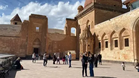 توافد الآلاف من الزوار على قصر إسحاق باشا بولاية آغري التركية توافد الآلاف من الزوار على قصر إسحاق باشا بولاية آغري التركية