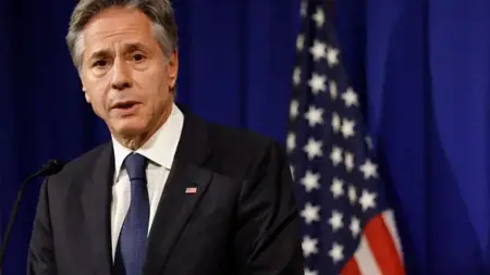 وزير الخارجية الأمريكي:" لا ينبغي أن يكون هناك احتلال إسرائيلي في غزة" وزير الخارجية الأمريكي:" لا ينبغي أن يكون هناك احتلال إسرائيلي في غزة"