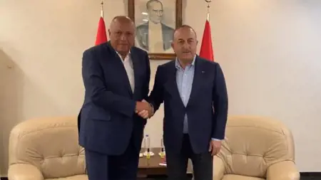 وزير الخارجية التركي يلتقي نظيره المصري في أضنة وزير الخارجية التركي يلتقي نظيره المصري في أضنة