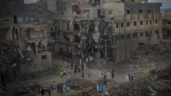 العثور على 245 جثة في يوم واحد في مدينة درنة الليبية