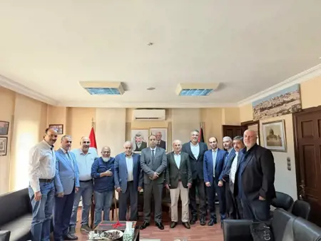 القنصلية الفلسطينية في إسطنبول تستقبل وفد الجالية الفلسطينية